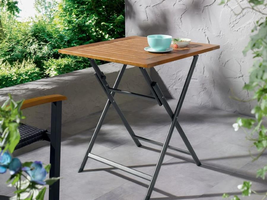 LIDL Mesa plegable de madera Valencia