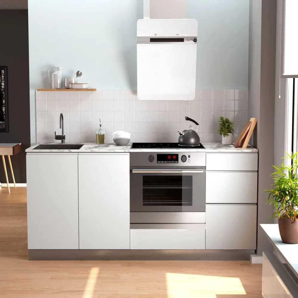 Leroy Merlin Cocina en kit DELINIA iD Tokyo blanco mate 180 cm