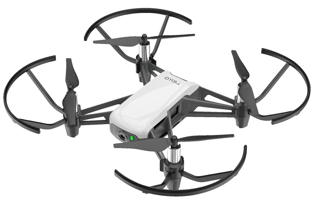 Media Markt Mini Drone - DJI Ryze TELLO, HD (720p), 5 MP, Distancia 100 metros, Hasta 13 minutos, Blanco