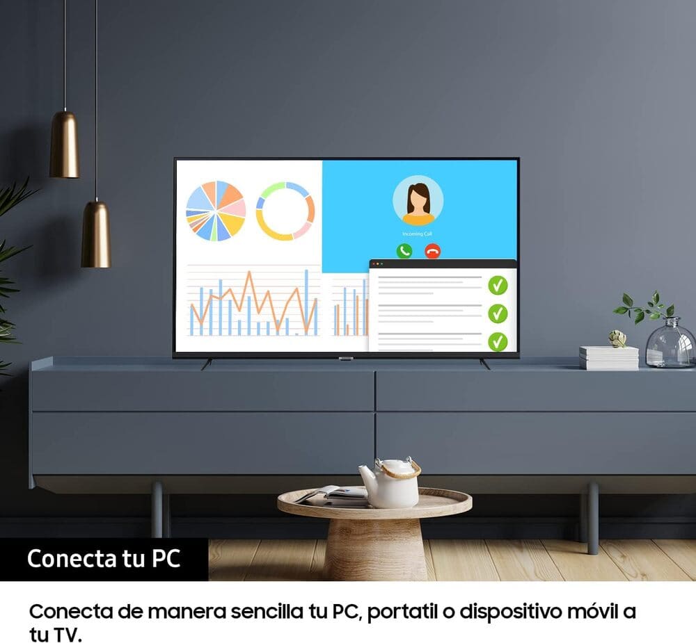 Samsung Crystal UHD 2022 43AU7095 - Smart TV de 43 in, HDR 10+ Amazon