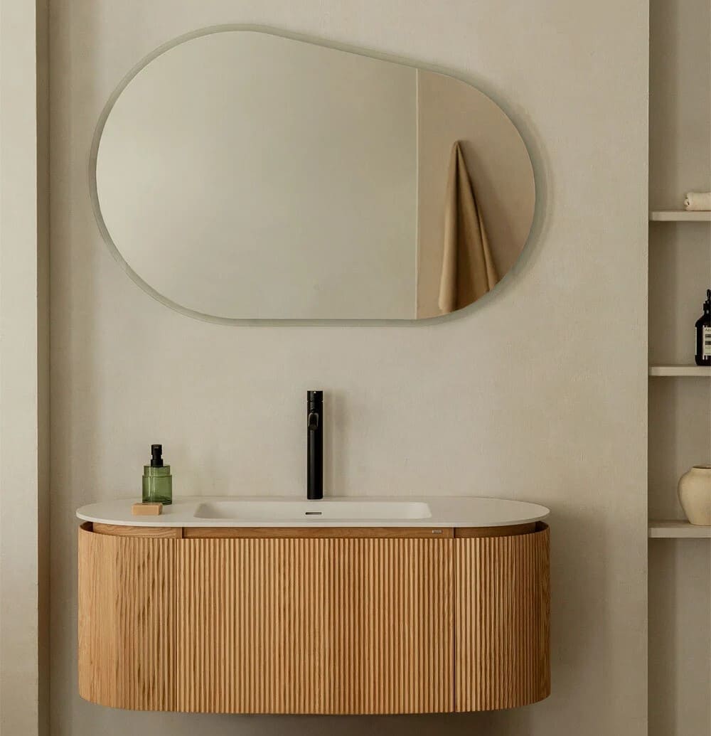 Sklum Espejo Ovalado para Baño con Luz LED Meunier