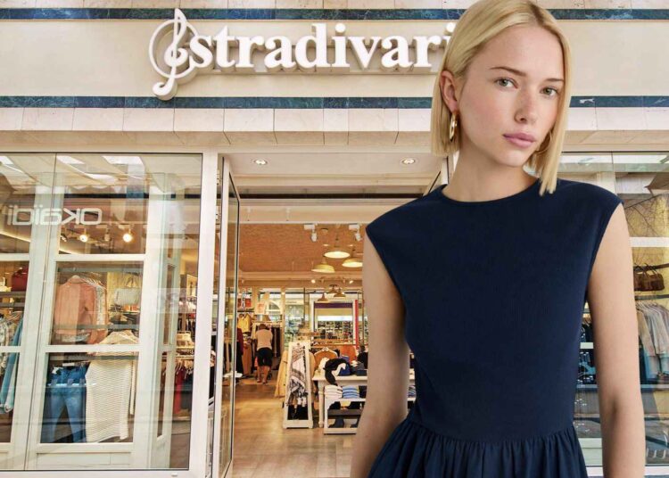 Stradivarius VESTIDO MIDI