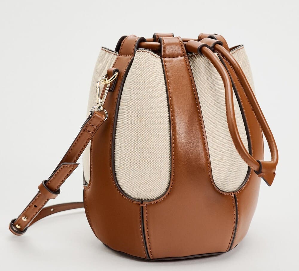 Zara Bolso Bucket Combinado