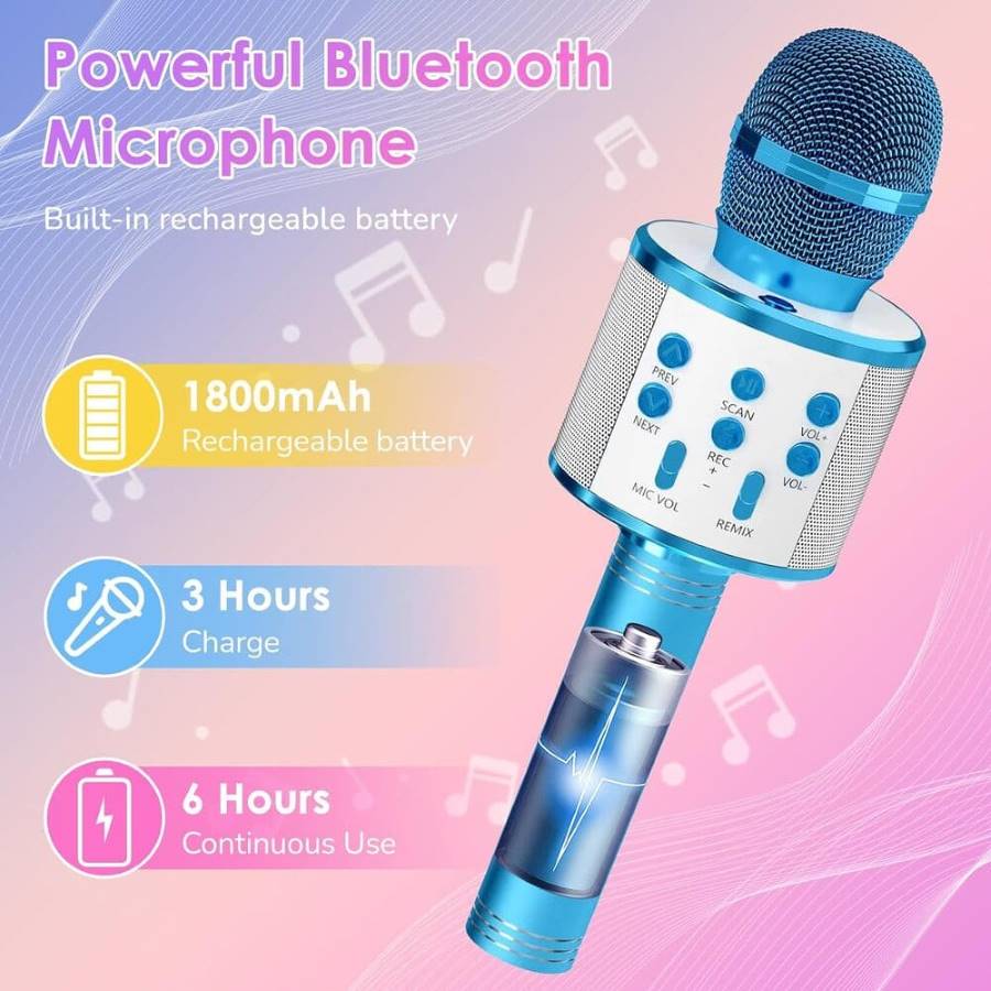 Amazon Oskuglin Micro Karaoke Niño, Micrófono inalámbrico Karaoke