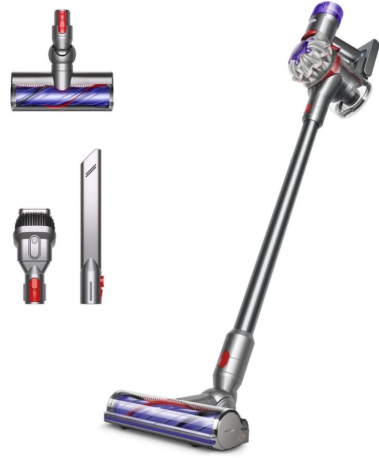 Aspirador Escoba Carrefour sin Cable Dyson V8, 2 en 1, 0,54 L