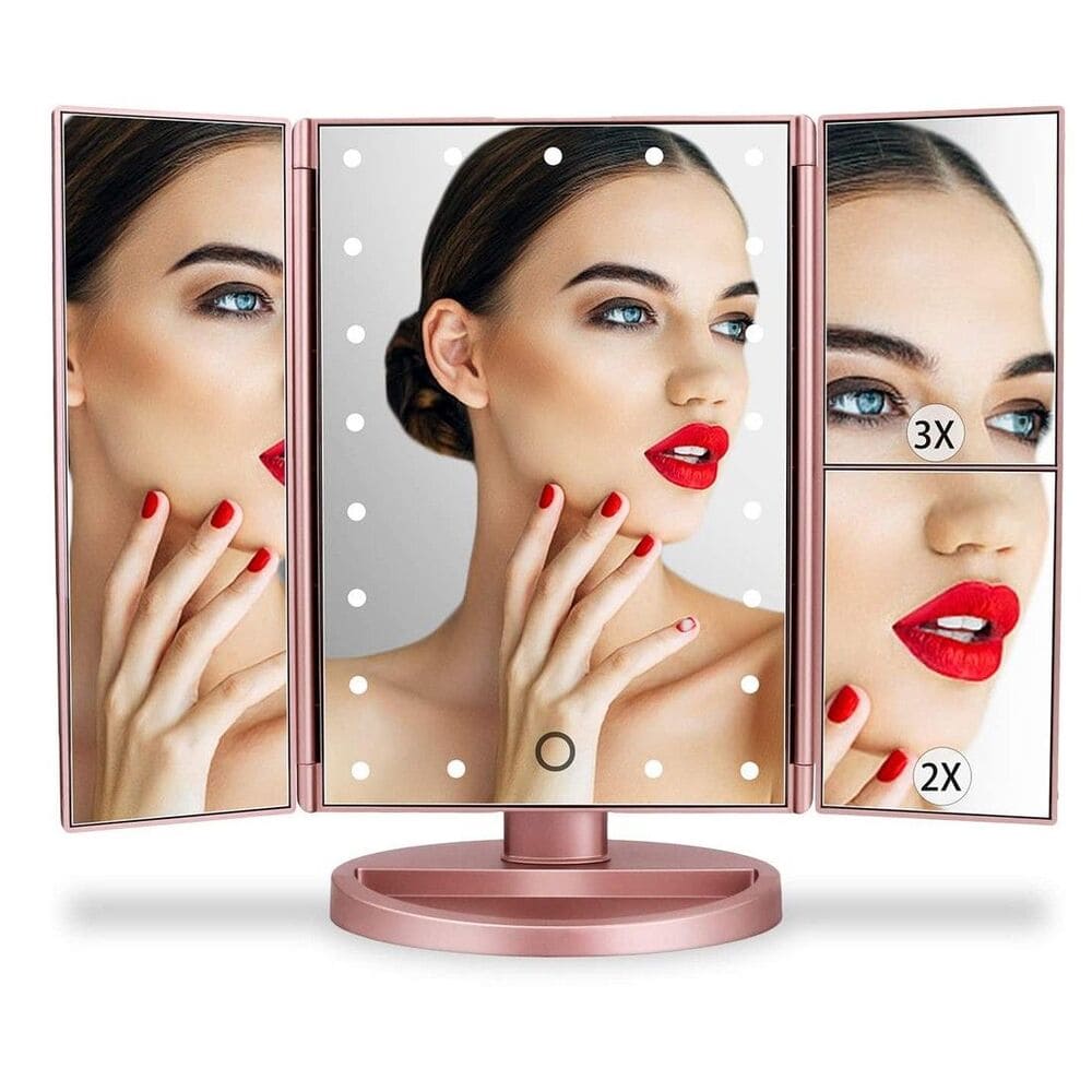 Carrefour Espejo De Maquillaje Con Led Y Ampliación