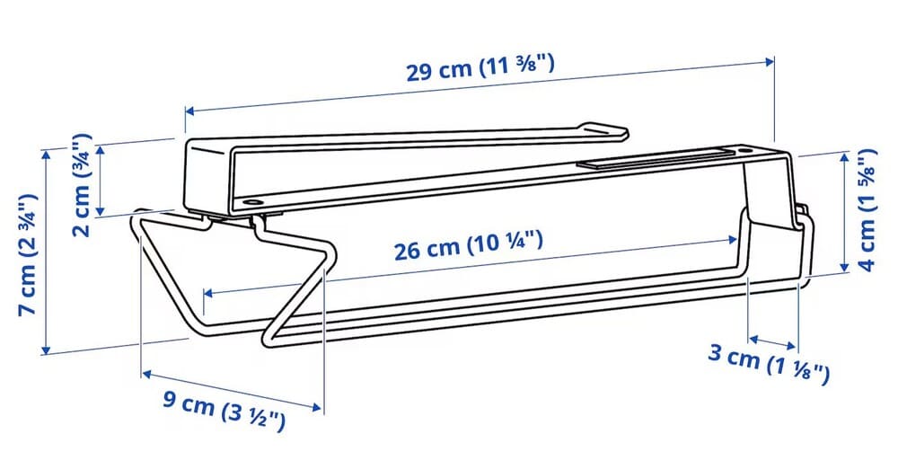 Colgador de copas IKEA, portarrollos