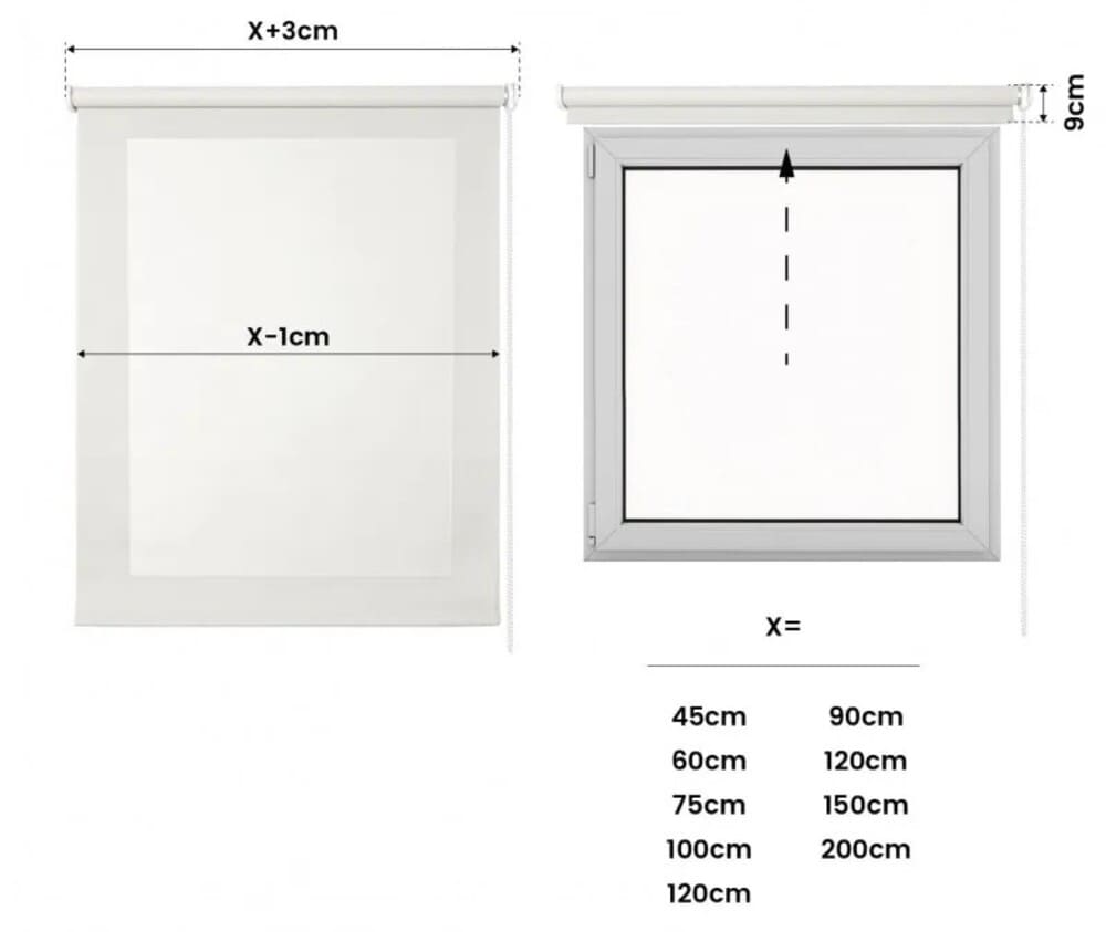 Estores Screen translucido y aislamiento térmico Leroy Merlin Estor estor enrollable con tejido técnico Blanco 120 x 250 cm