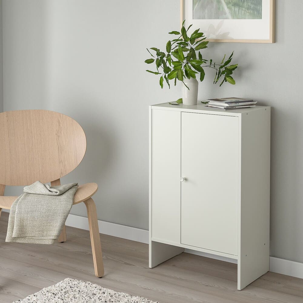 IKEA BAGGEBO Mueble de almacenaje con puerta, blanco