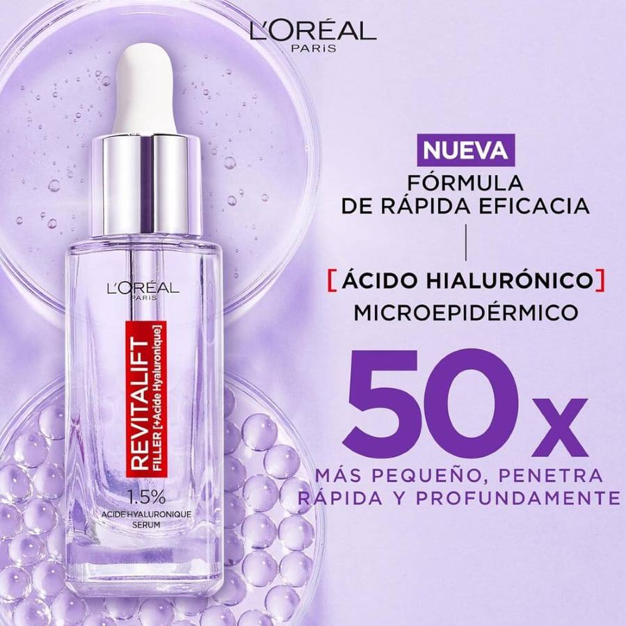 LOreal Paris Serum Antiedad Revitalift Filler (+ácido Hialurónico Puro), 30 ml Amazon