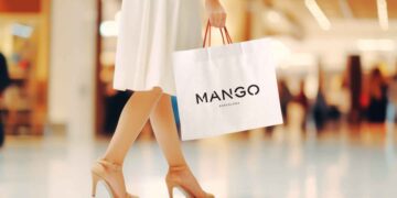 MANGO vestido halter drapeado