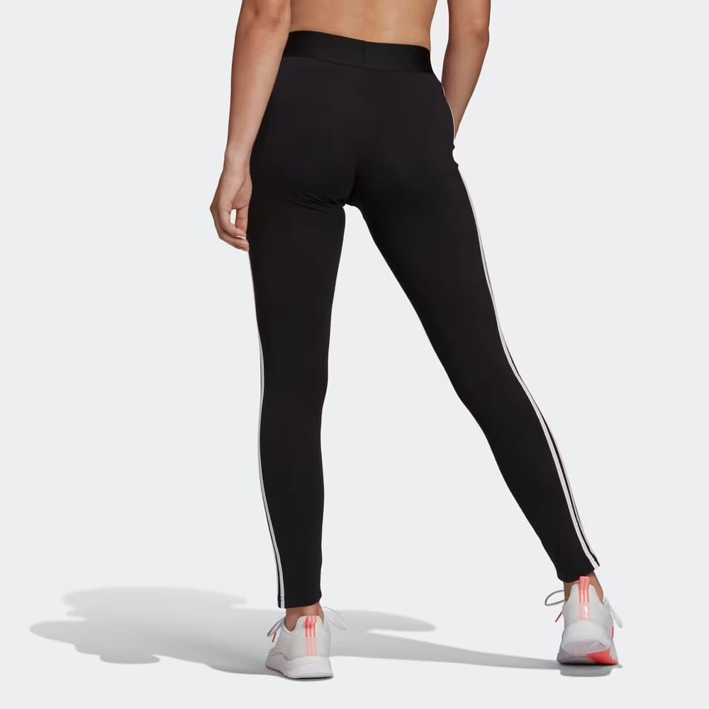 Mallas leggings fitness 3 franjas de Mujer adidas negro Decathlon