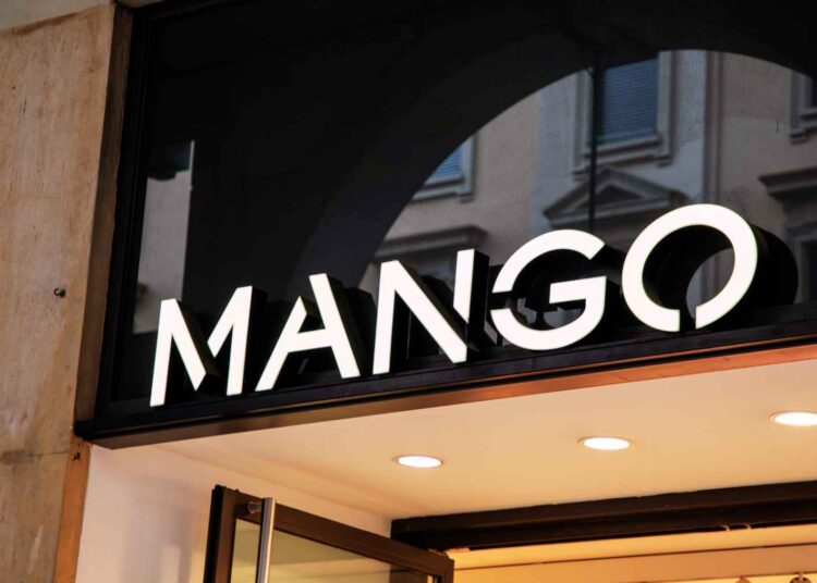 Mango top corsé