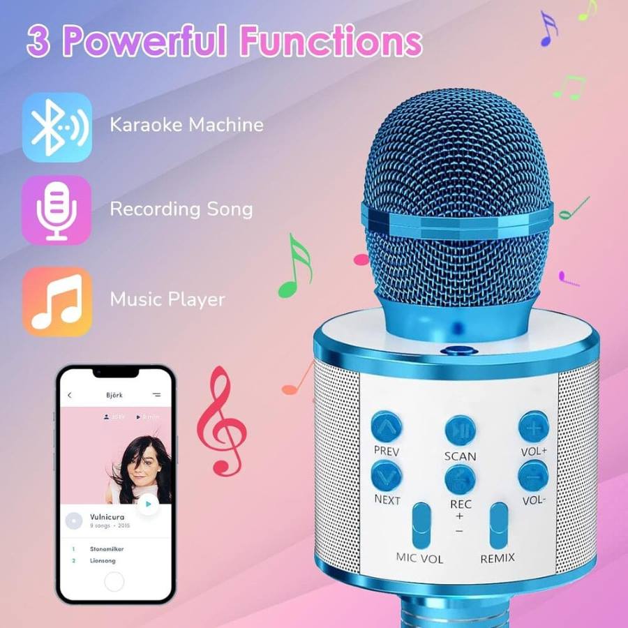 Oskuglin Micro Karaoke Niño, Micrófono inalámbrico Karaoke Amazon