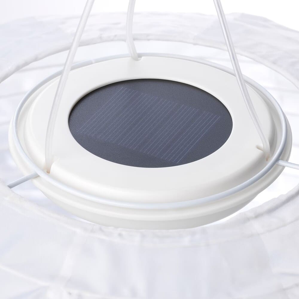 SOLVINDEN Lámpara techo solar LED IKEA, exterior, globo blanco