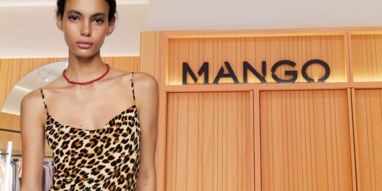 MANGO VESTIO LARGO LEOPARDO