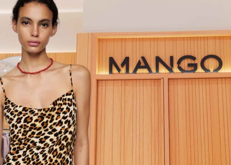 MANGO VESTIO LARGO LEOPARDO