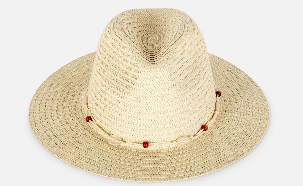 Primark Sombrero de paja adornado con ribete