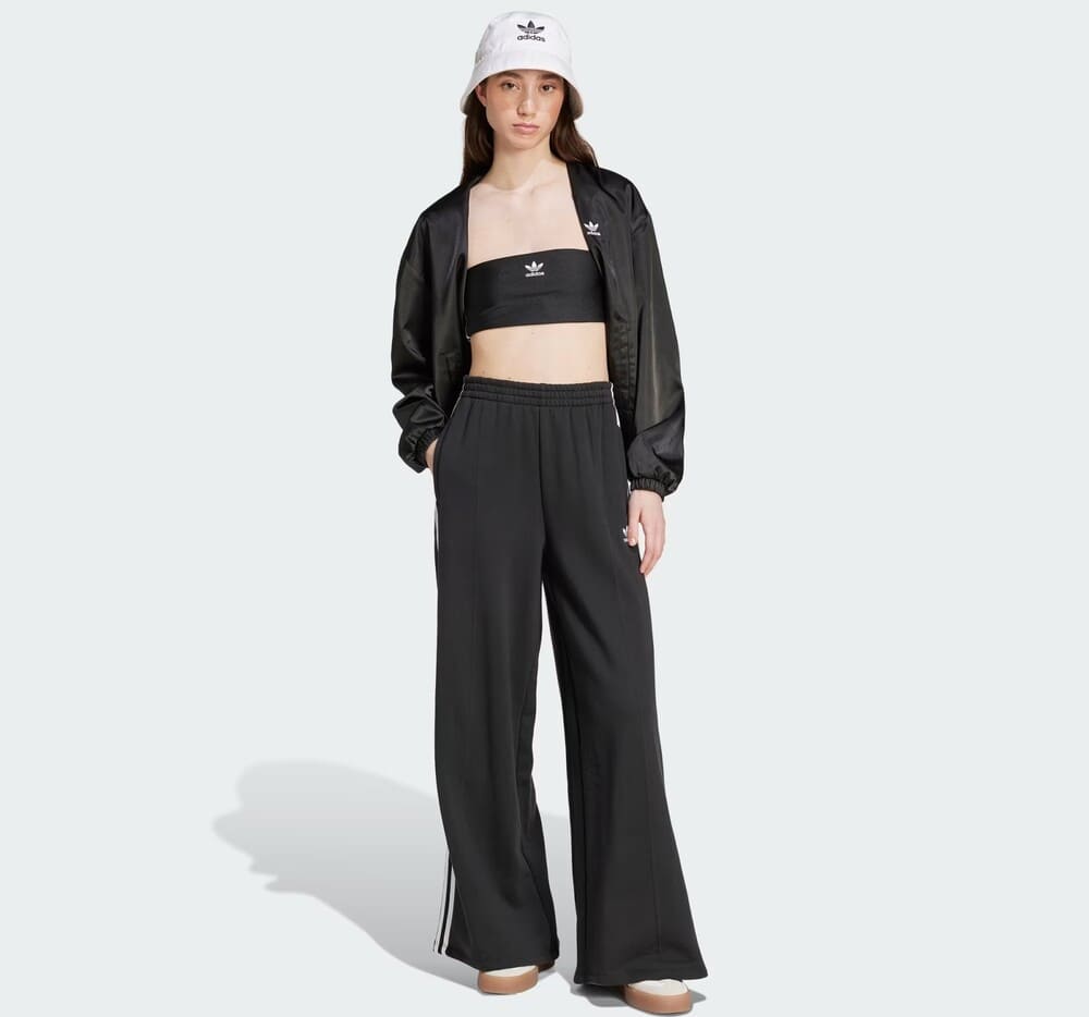 Adidas Pantalon Loose French Terry Wide Leg 3 Bandas