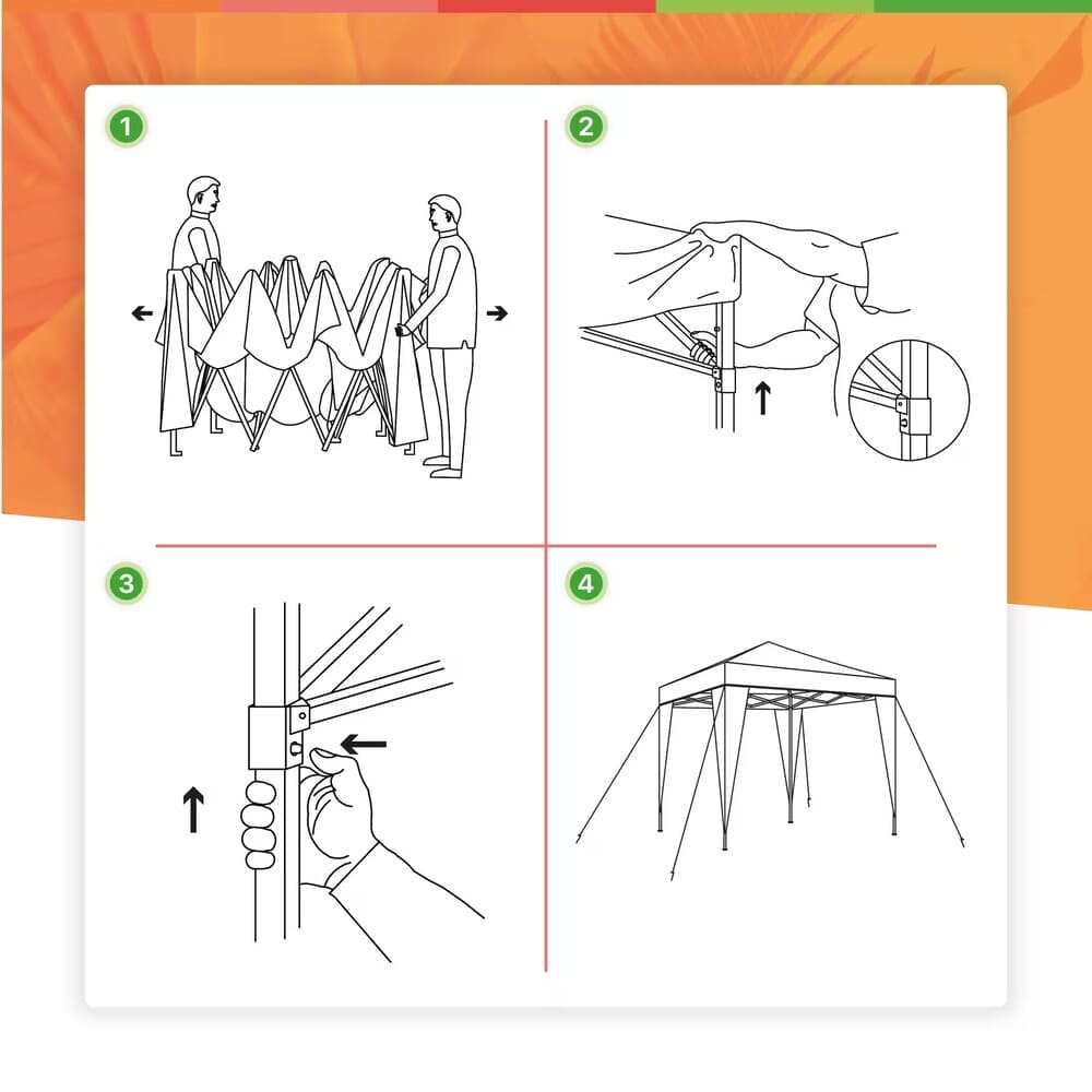 Carpa Plegable de playa o jardín 3x3 Decathlon