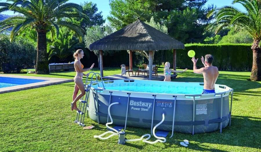 Carrefour Piscina Tubular Oval 427x250x100 cm