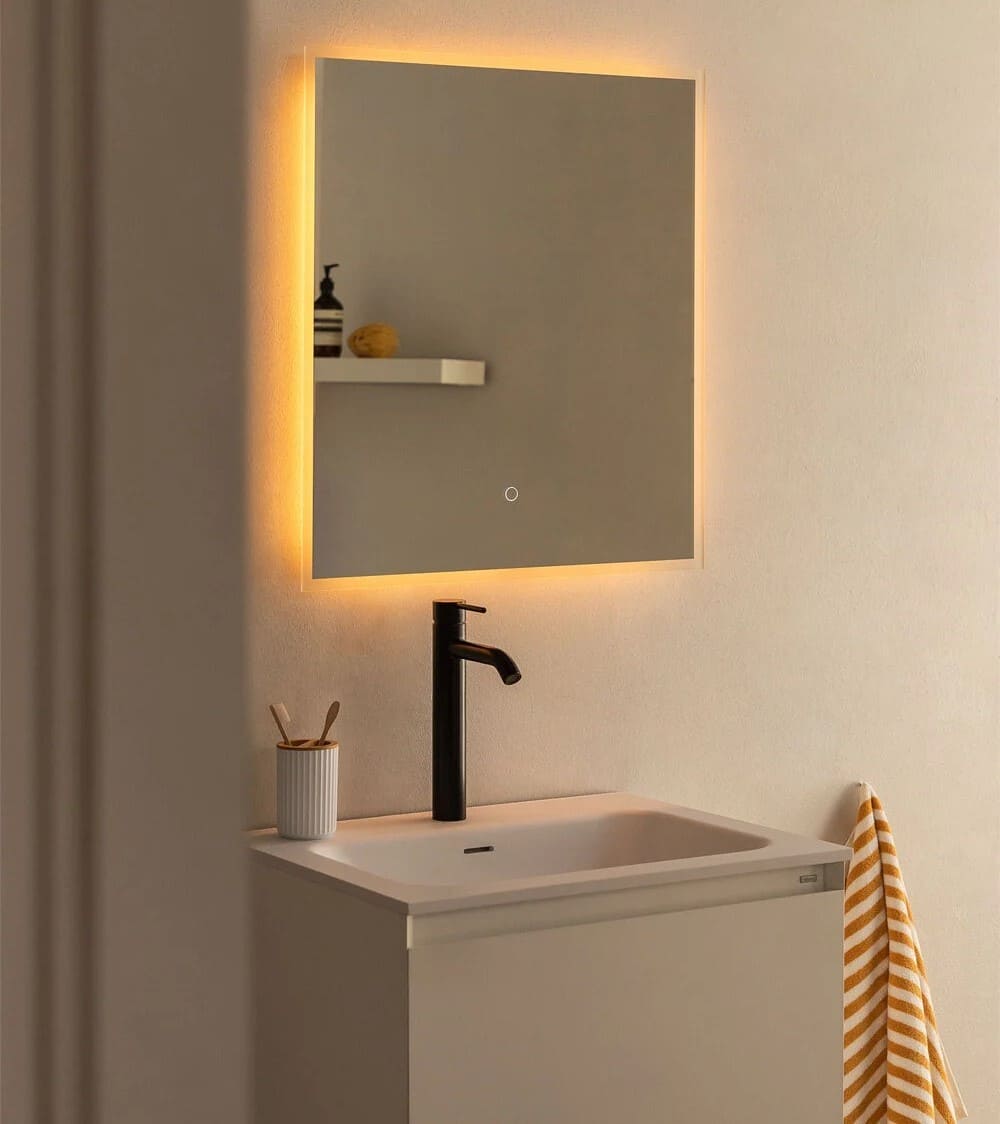 Sklum Espejo Rectangular para Baño con Luz LED Tamsin