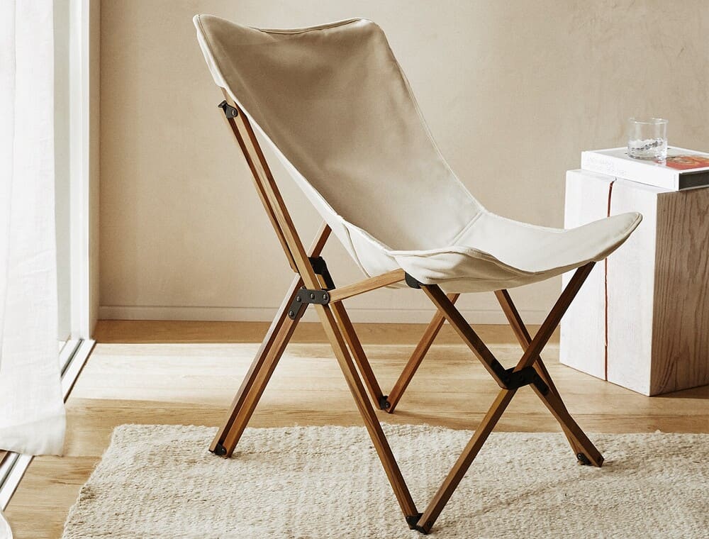 Zara Home Silla Plegable Aluminio Y Canvas