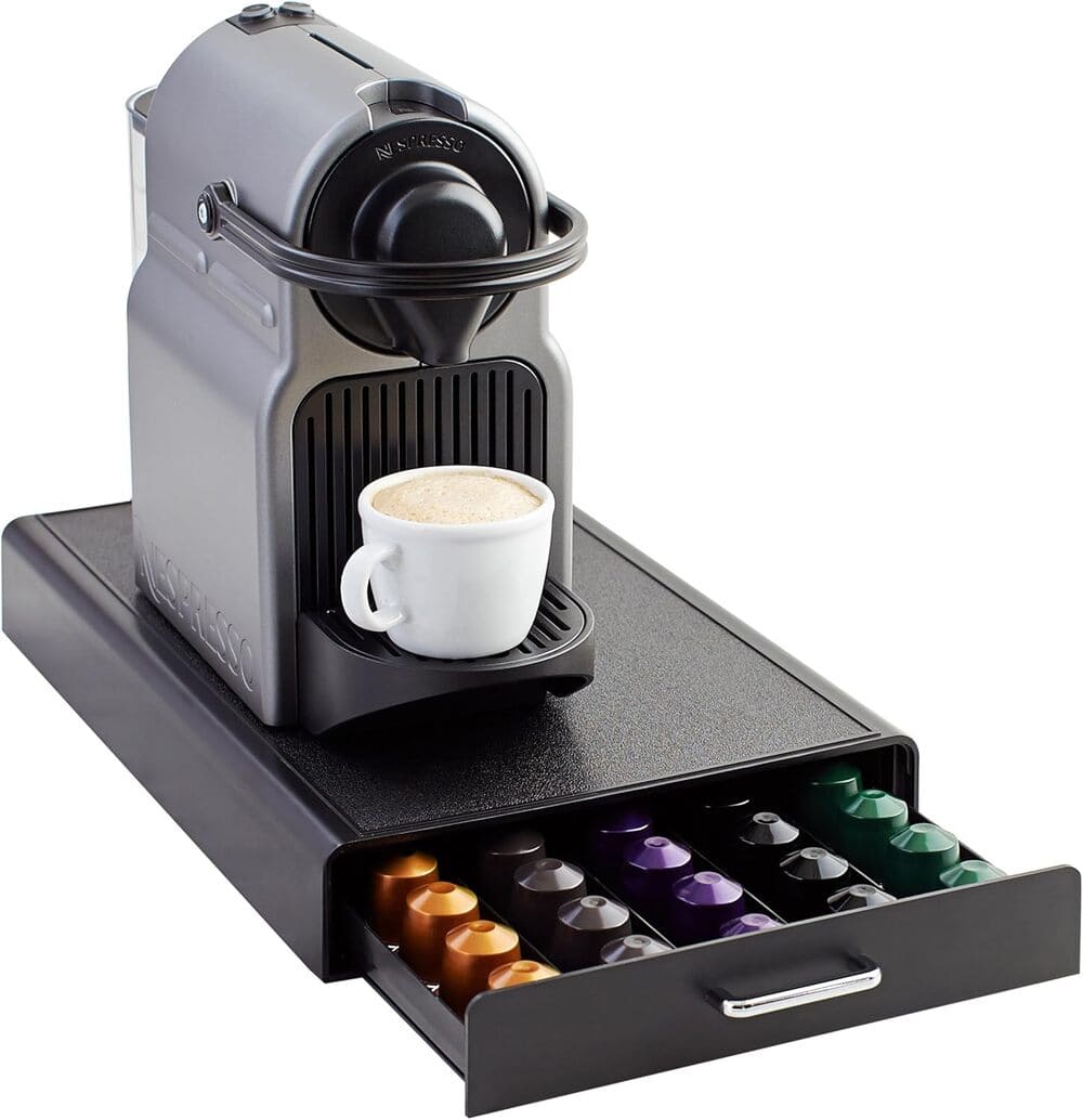 Amazon Basics - 1 Cajón de Plástico para almacenar cápsulas Nespresso Originalline