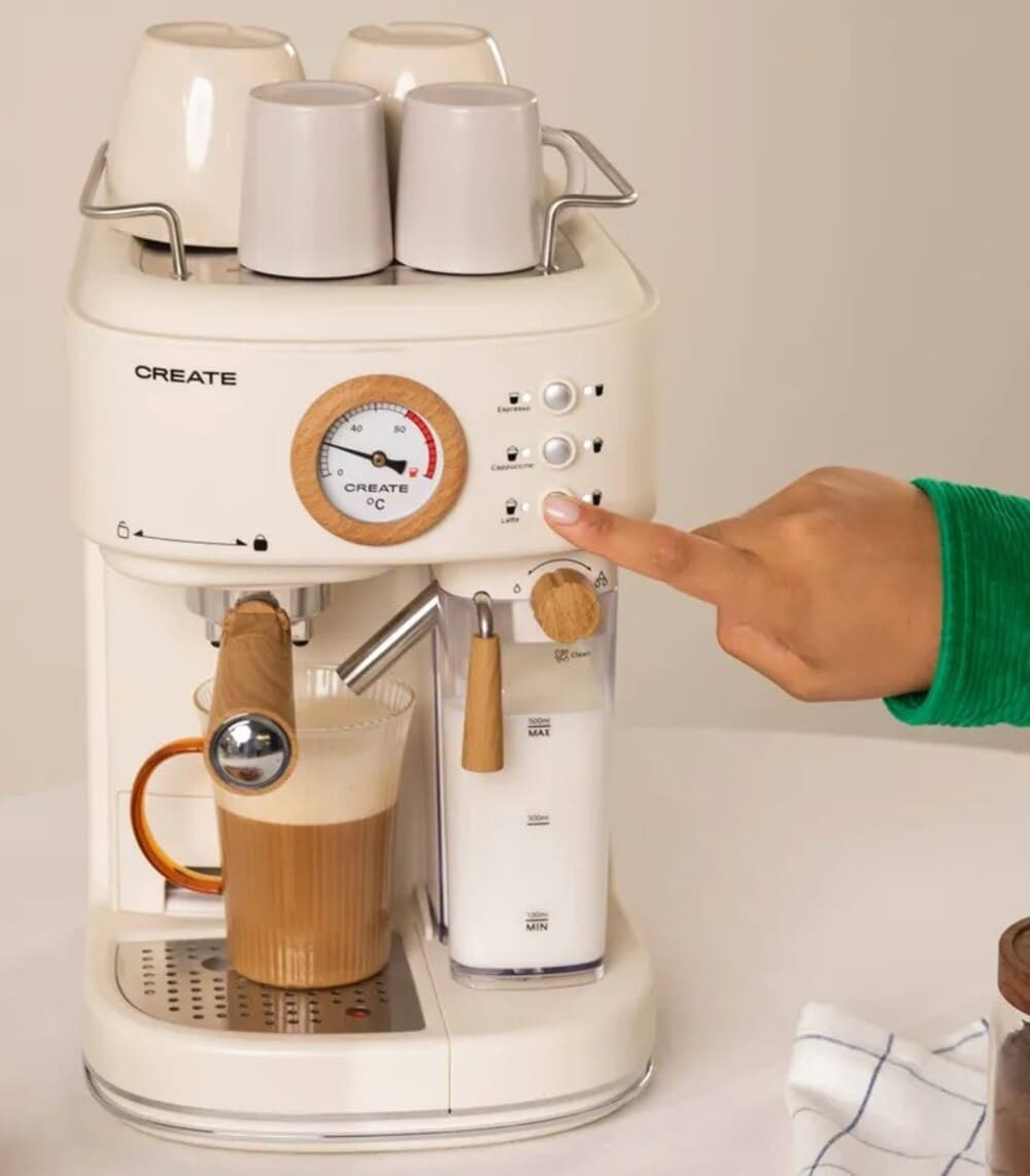 CREATE - THERA RETRO PRO - Cafetera express semiautomática 20bar Leroy Merlin