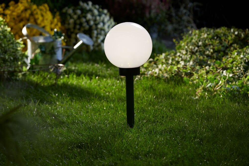 JYSK Lámpara solar SOL Ø20xA54cm blanco