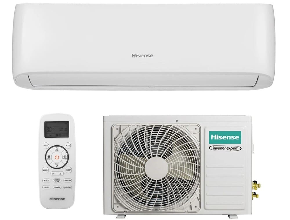 Media Markt Split 1x1 - HISENSE Brissa CA50XS1A, Función Inverter, BLANCO