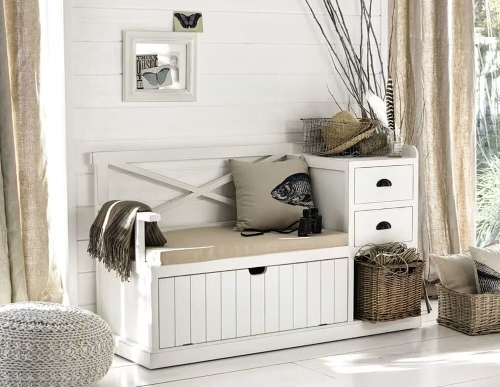 Mueble Maisons Du Monde de entrada blanco