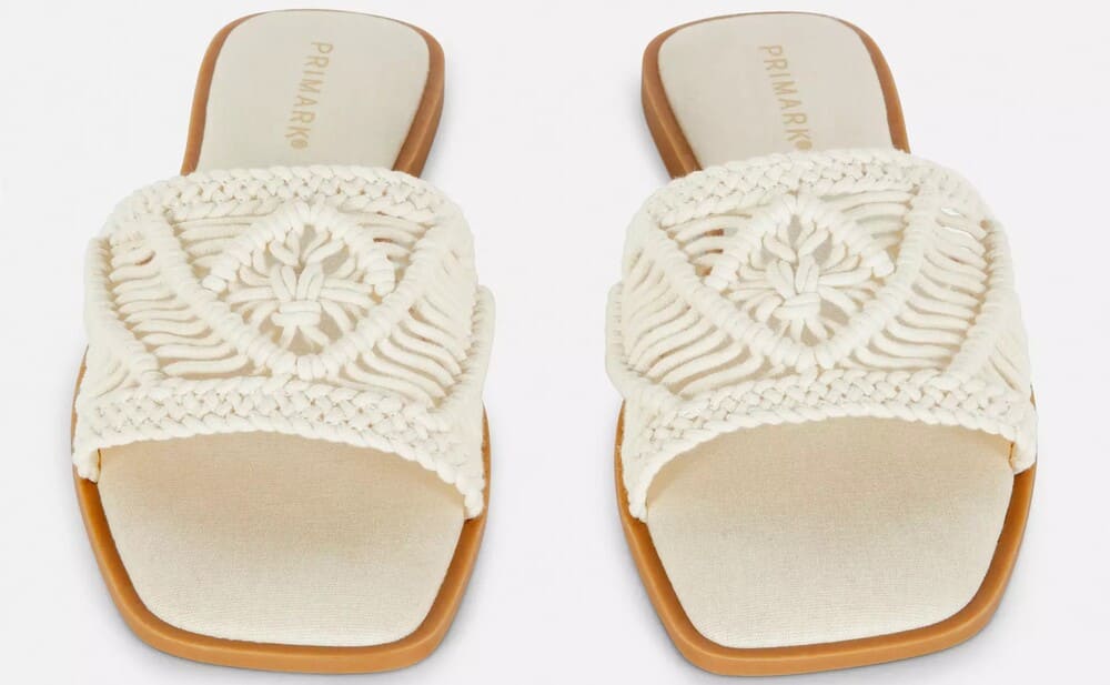 Primark Sandalias con tira de punto