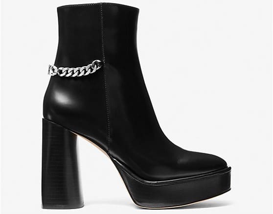 Bota Carlisle de piel con plataforma de Michael Kors