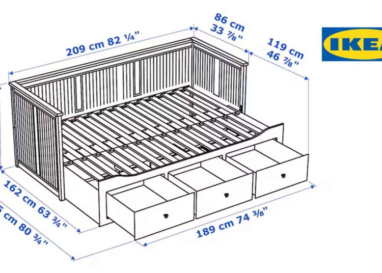 Ikea estructura diván HEMNES