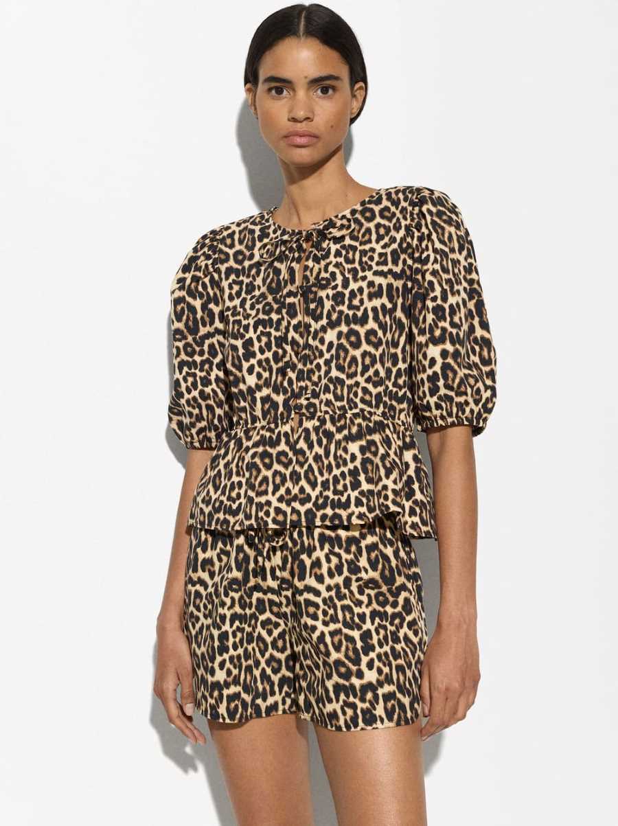 Parfois Top Estampado Leopardo