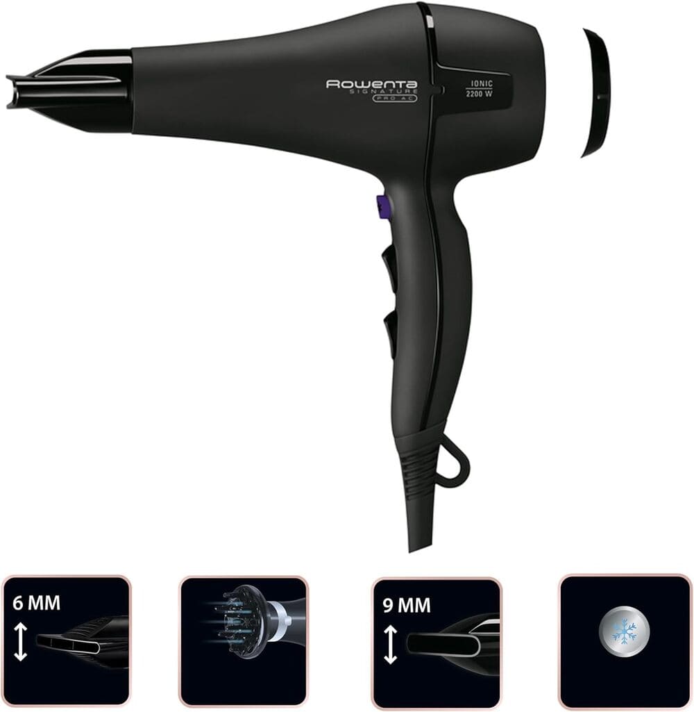 Rowenta Signature Pro CV7840 - Secador de pelo profesional Amazon