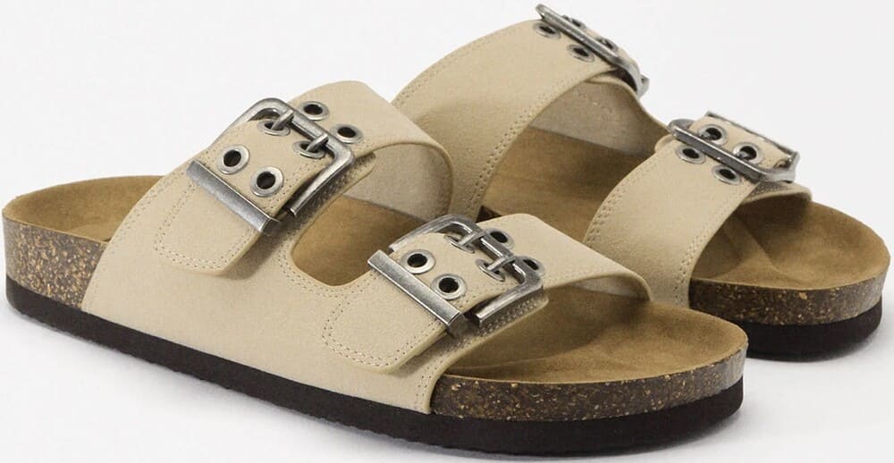 Sandalias Parfois Con Hebillas y Tachuelas