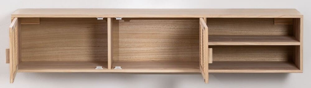 Sklum Mueble TV de Pared en Madera Ralik