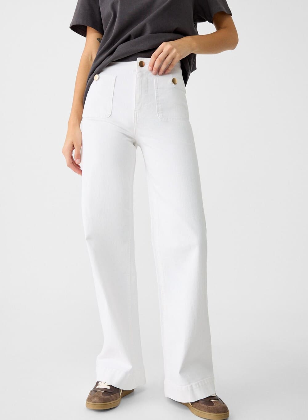 Stradivarius Pantalón minimal bolsillos