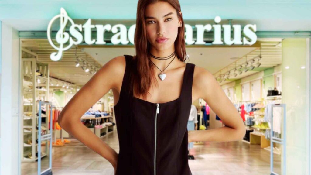 Stradivarius vestido corto tirantes