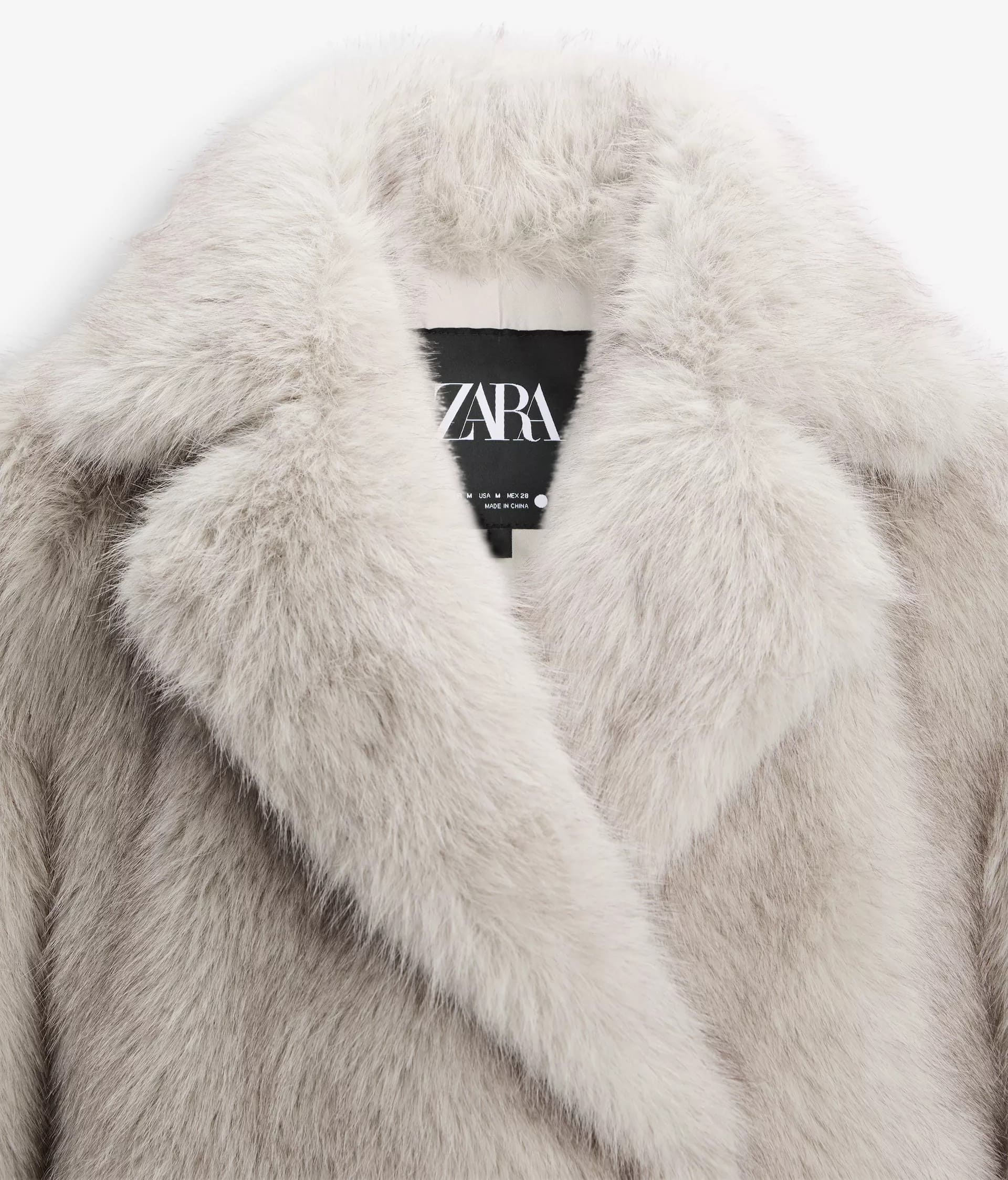 Zara Chaqueta con efecto pelo de la ZW Collection