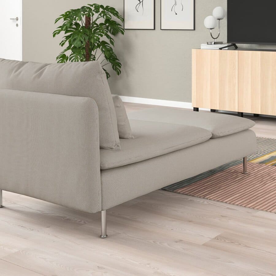 SÖDERHAMN Chaiselongue, Fridtuna beige claro de IKEA