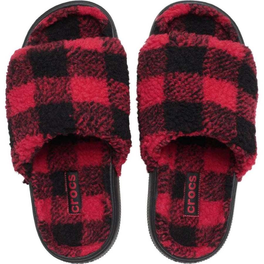 Sandalias slide unisex Classic Buff Check U Crocs