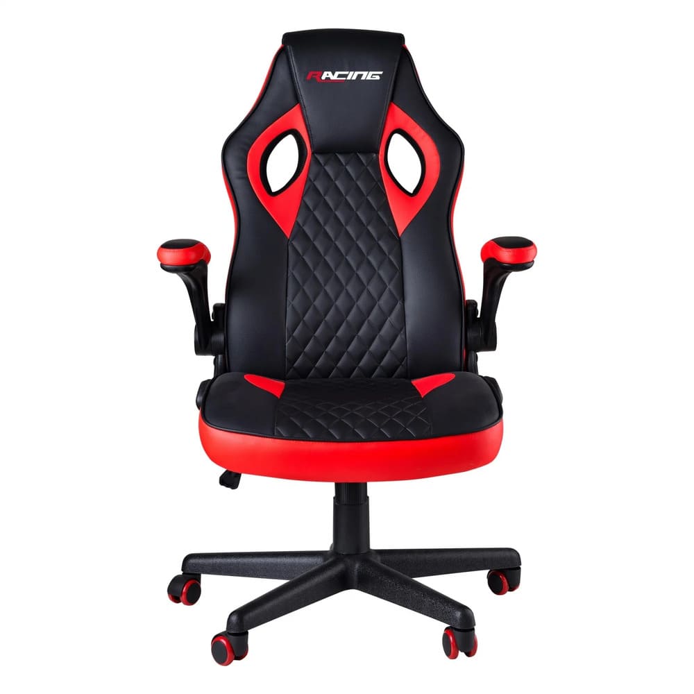 Silla Polipiel RACING Gamer Balance 68x71x112-122 cm - Rojo de Carrefour