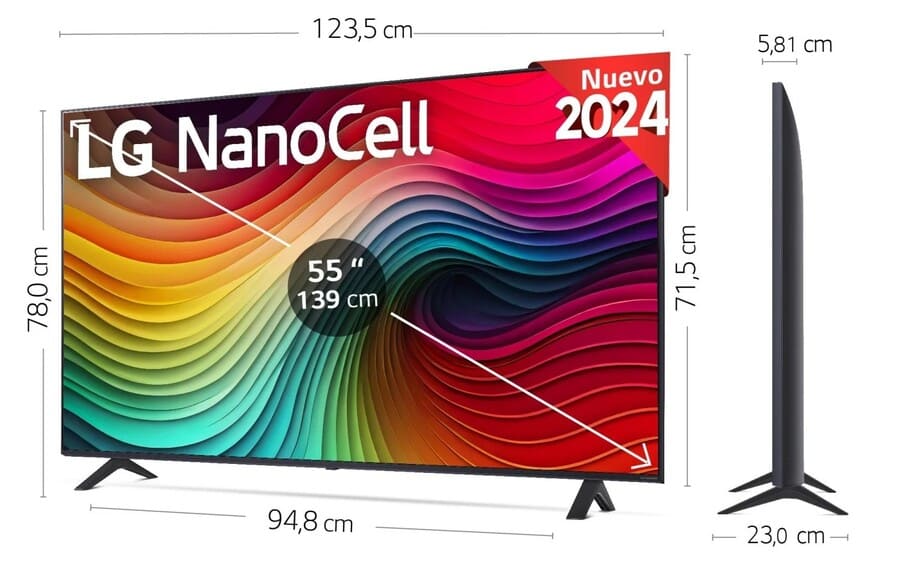 TV NanoCell 55 (139,7 cm) LG 55NANO81T6A de Carrefour