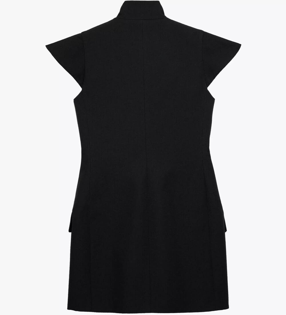 Vestido Zara Hombreras Lana X Stefano Pilati