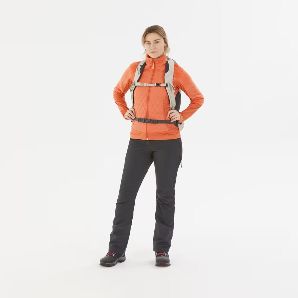 Chaqueta polar de montaña y nieve Mujer Quechua SH900 Híbrida