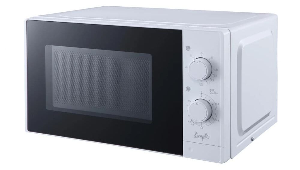 Microondas con Grill Simpl SMG20L-24, 700 W, 20 L, 9 Niveles de Potencia - Blanco