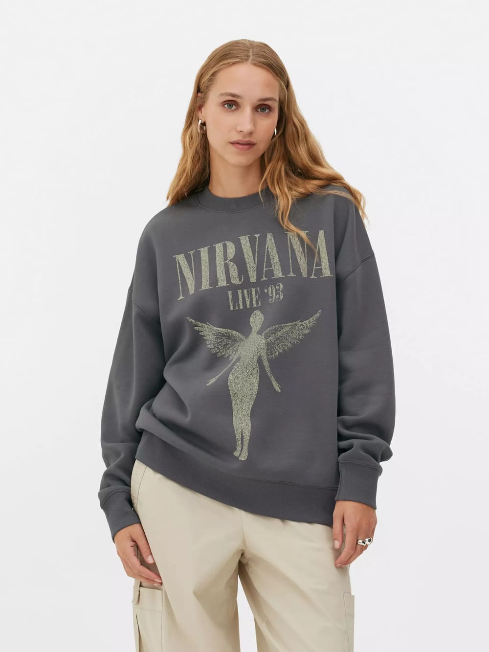 Primark Sudadera de corte oversize de Nirvana